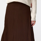 Rib Knit Skirt - Cappuccino