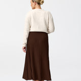 Rib Knit Skirt - Cappuccino