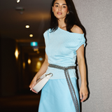 Slip Midi Skirt - Aquamarine
