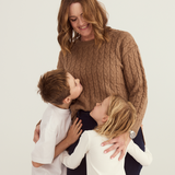 Cable Knit Jumper - Nutmeg