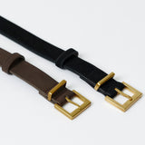 Vegan Suede Belt - Black