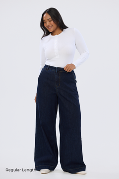 Signature Wide Leg Jeans - Indigo