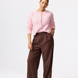 Textured Knit Cardigan - Soft Pink