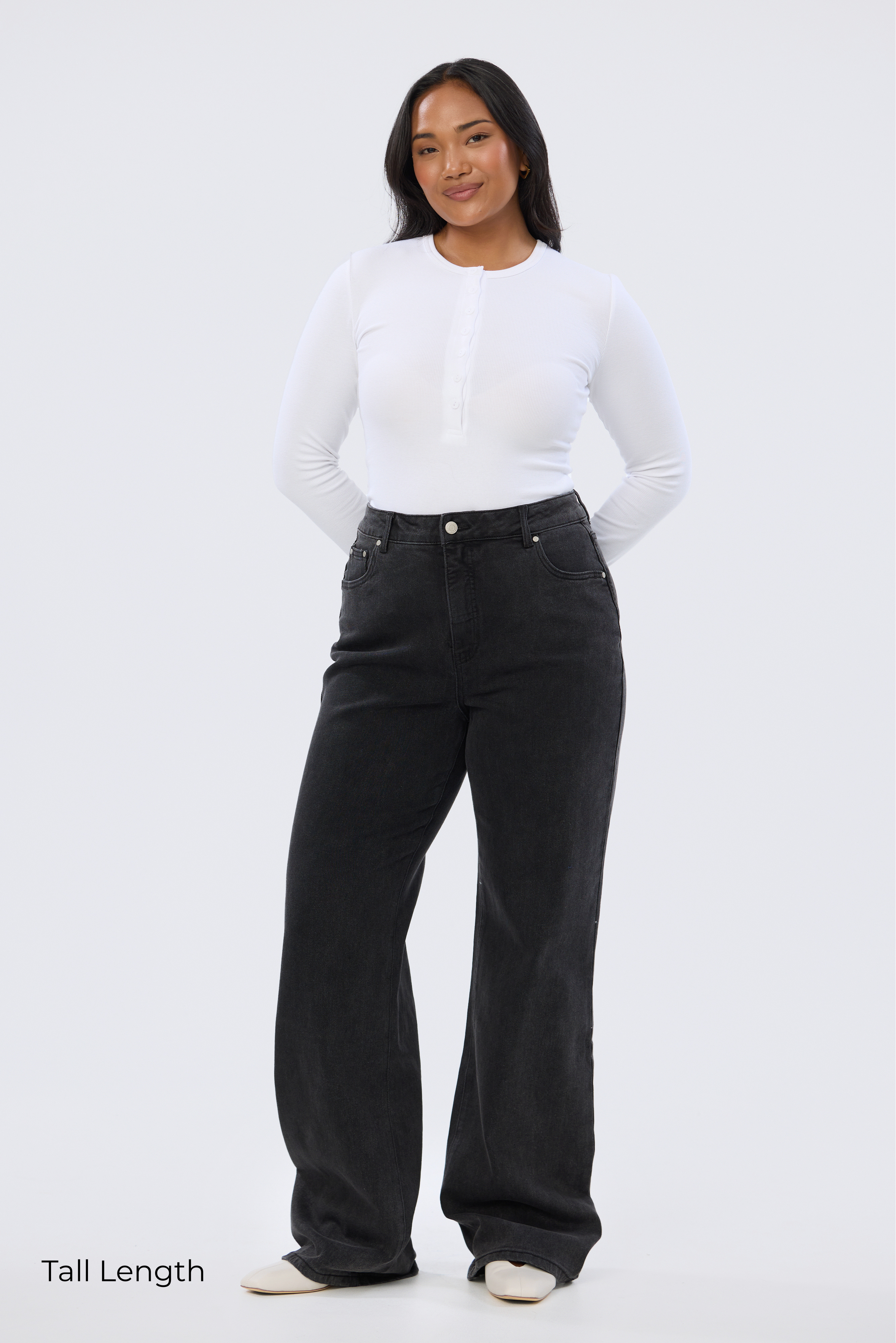 Signature Straight Leg Jeans - Black Wash (Pre-Order)