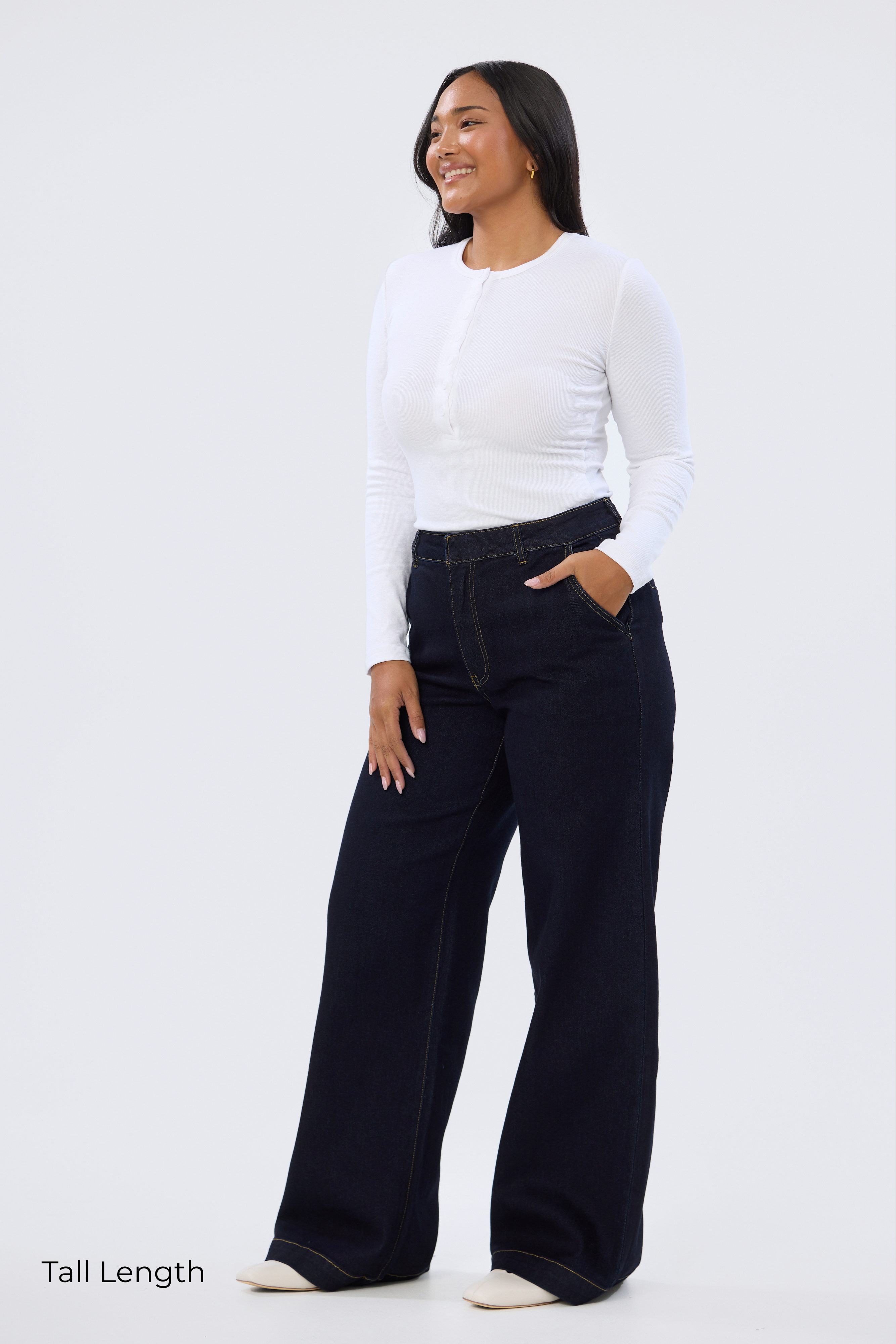 Signature Wide Leg Jeans - Indigo