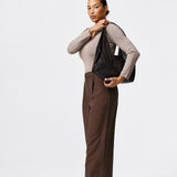 Textured Slouch Bag - Chocolate