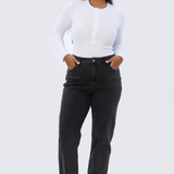 Signature Slim Leg Jeans - Black Wash