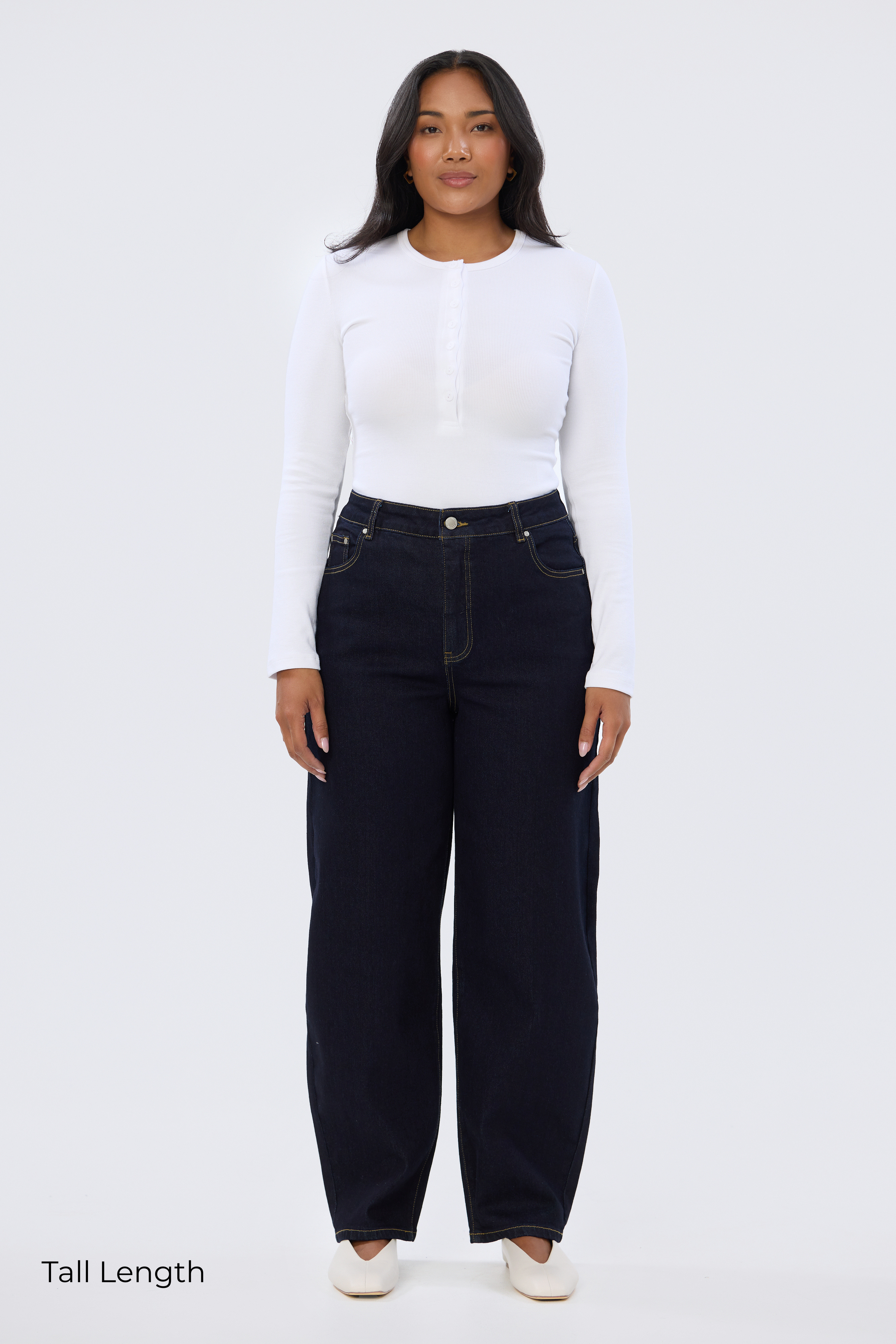 Signature Barrel Leg Jeans - Indigo