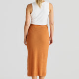 Crochet Midi Skirt - Terracotta