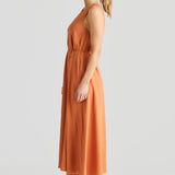 Fray Maxi Dress - Terracotta