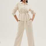 Panelled Jacket - Oatmeal