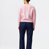 Textured Knit Cardigan - Soft Pink