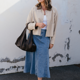 Denim Skirt - Mid Blue Wash