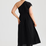 One Shoulder Dress - Black