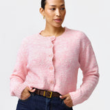 Textured Knit Cardigan - Soft Pink