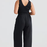 Core Linen Tailored Pants - Black