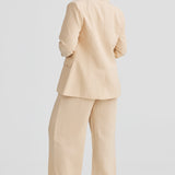 Core Linen Tailored Blazer - Macadamia