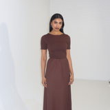 Slip Midi Skirt - Espresso