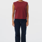 Cap Sleeve Jersey Tank - Mulberry