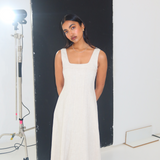 Panelled Midi Dress - Oatmeal