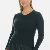 Ribbed Knit Top - Emerald