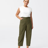 Pocket Barrel Pants - Khaki