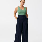 V Neck Knit Tank - Jade