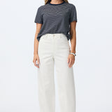 Lightweight Regular Fit T-Shirt - Navy Stripe