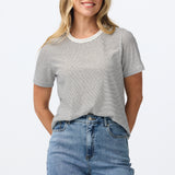Lightweight Regular Fit T-Shirt - White Stripe