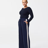 Side Stripe Pant - Navy