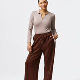 Side Stripe Pant - Chocolate