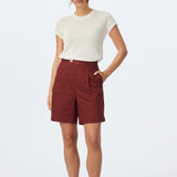 Knit Cap Sleeve Top - White