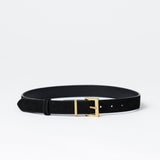 Vegan Suede Belt - Black