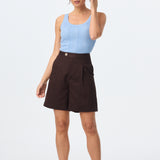 Adjustable Bermuda Short - Chocolate