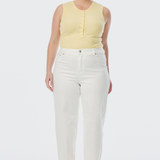 Signature Barrel Leg Jeans - White