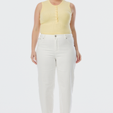 Signature Barrel Leg Jeans - White