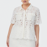 Broderie Anglaise Shirt - White