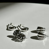 Knot Stud Earring - Silver