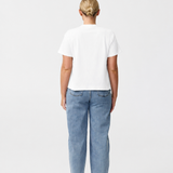 V Neck Relaxed T-Shirt - White (Pre Order)
