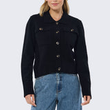 Pocket Knit Cardigan - Black