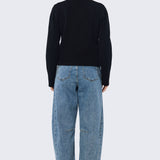 Pocket Knit Cardigan - Black