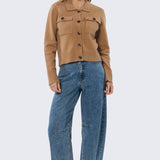 Pocket Knit Cardigan - Biscuit