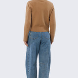 Pocket Knit Cardigan - Biscuit