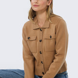 Pocket Knit Cardigan - Biscuit