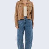 Pocket Knit Cardigan - Biscuit