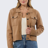 Pocket Knit Cardigan - Biscuit