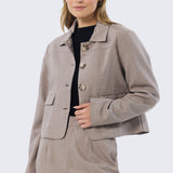 Button-Through Jacket - Twill
