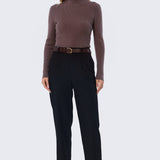 Slim Leg Pants - Black