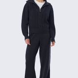 Half Zip Knit Jumper - Charcoal