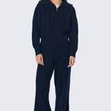 Half Zip Knit Jumper - Navy